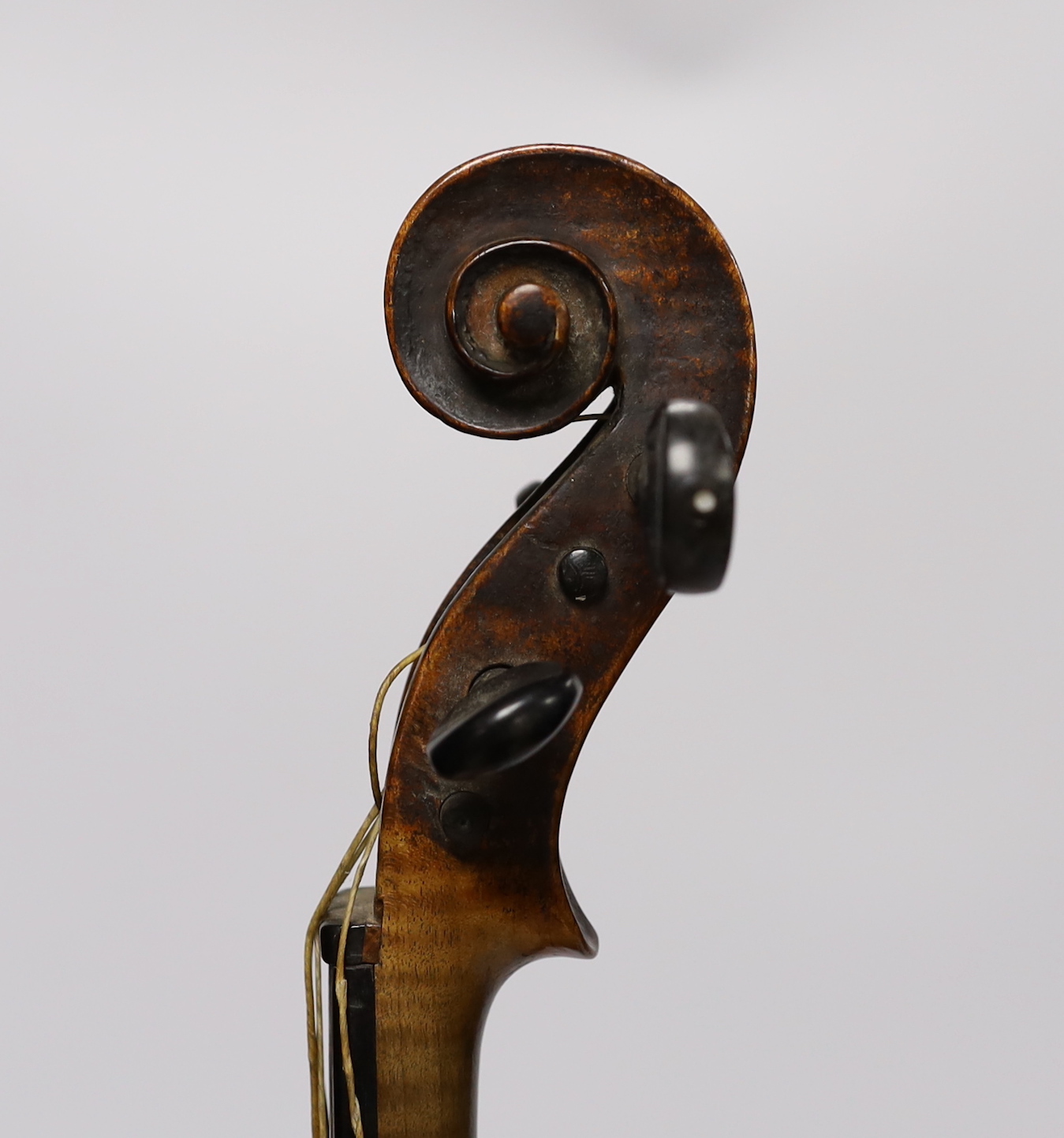 A 19th century German Stradivarius style violin, labelled ATS